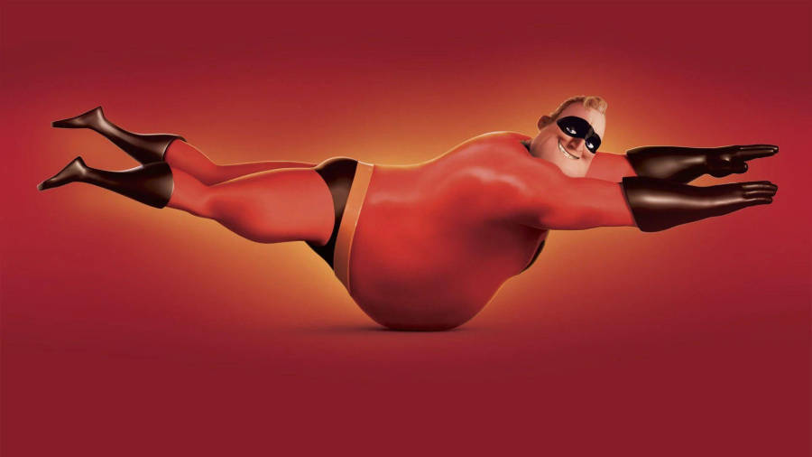 Action-packed Moment With Bob Parr From Incredibles 2 Wallpaper