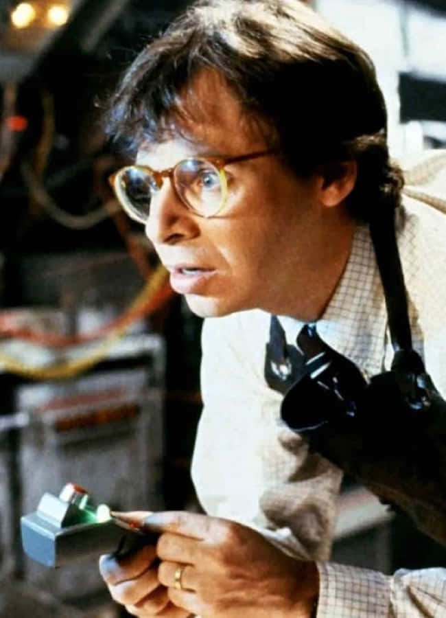 Actor Rick Moranis On The Set Of 