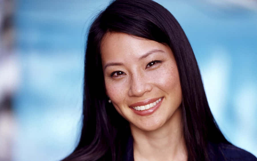 Actress Lucy Liu Smilling Wallpaper