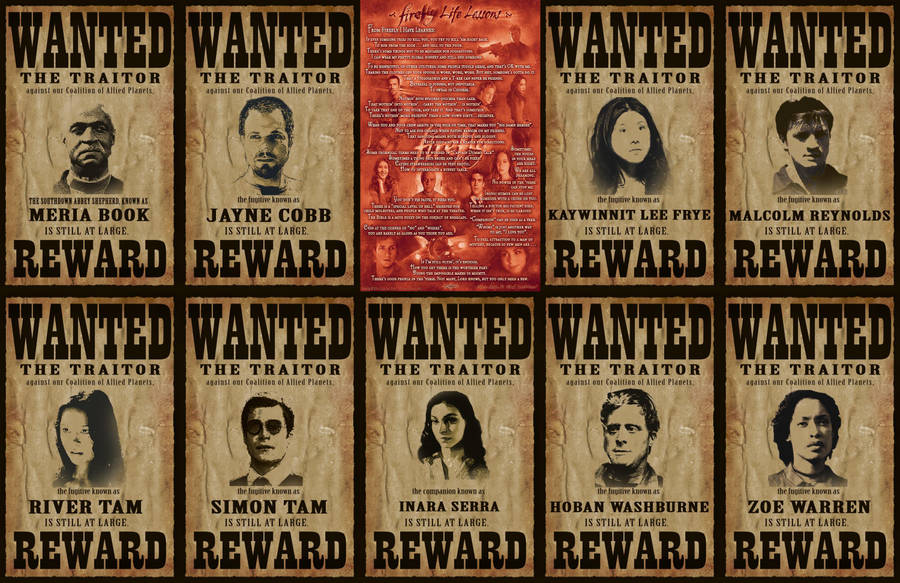 Adam Baldwin Firefly Wanted Posters Wallpaper
