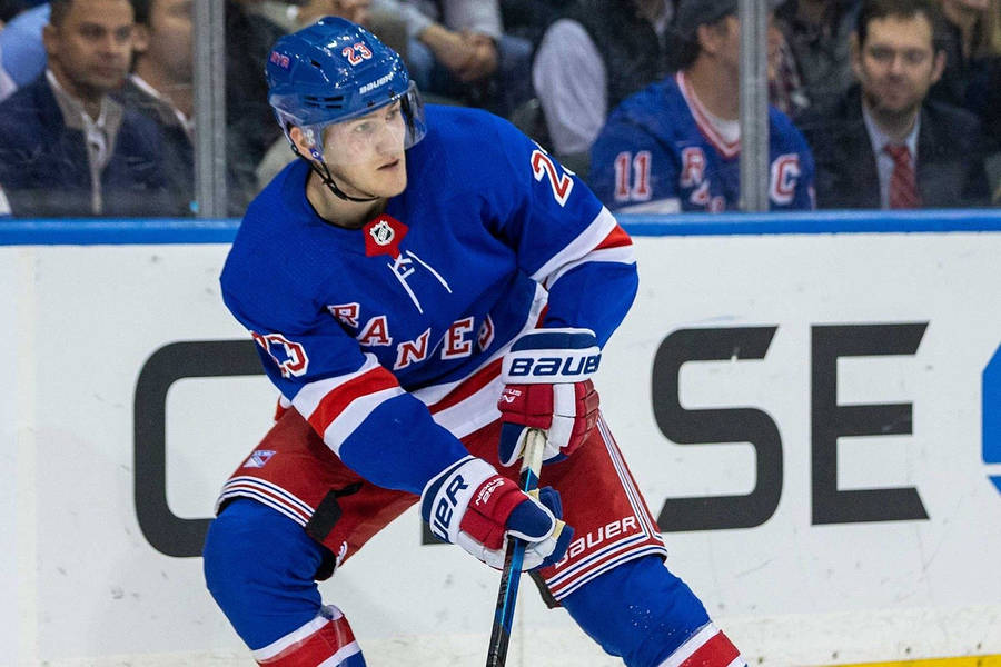 Adam Fox Blue New York Rangers Wallpaper