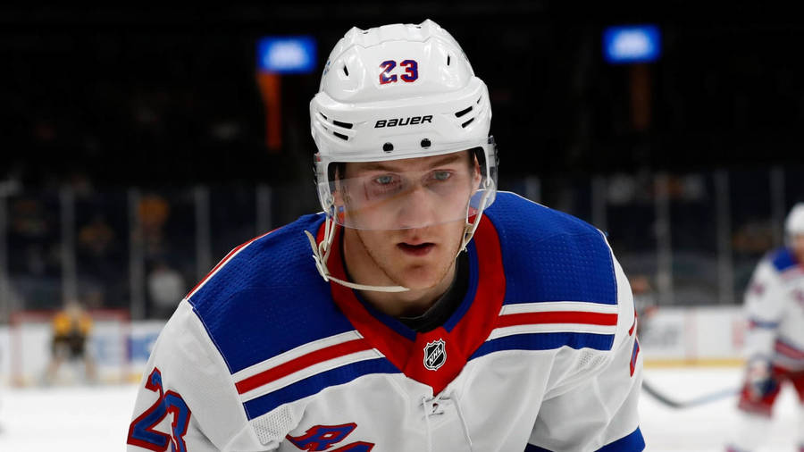 Adam Fox White New York Rangers Stunned Wallpaper