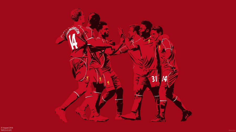 Adam Lallana Liverpool Artwork Wallpaper