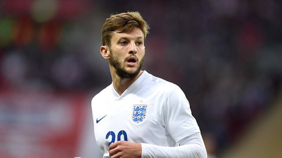 Adam Lallana Playing For England Wallpaper