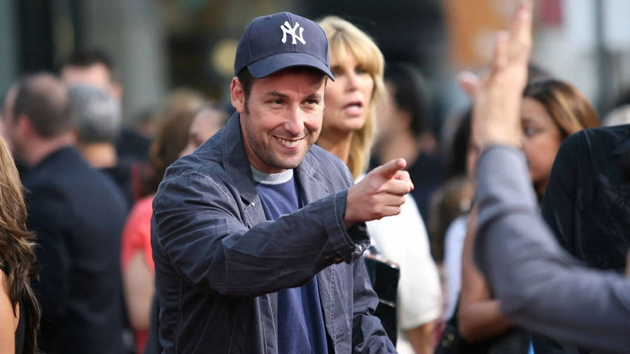 Adam Sandler Points Finger Wallpaper