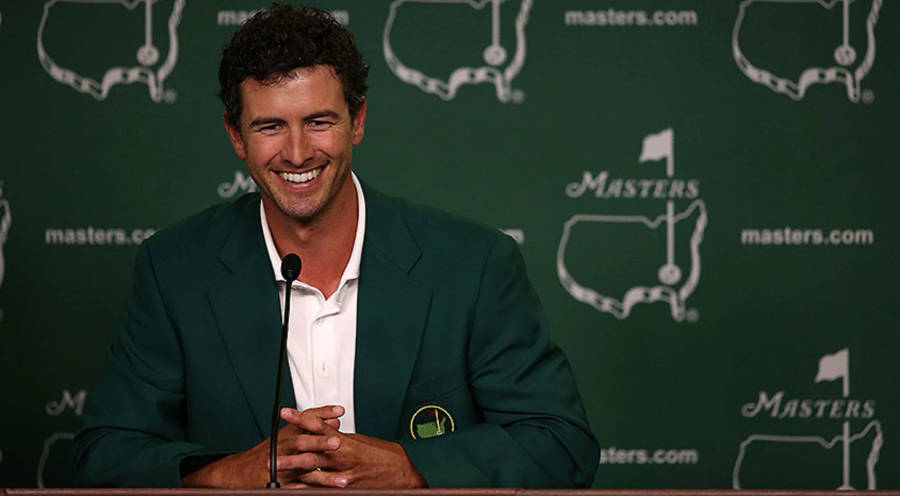 Adam Scott At Masters Tournament Wallpaper