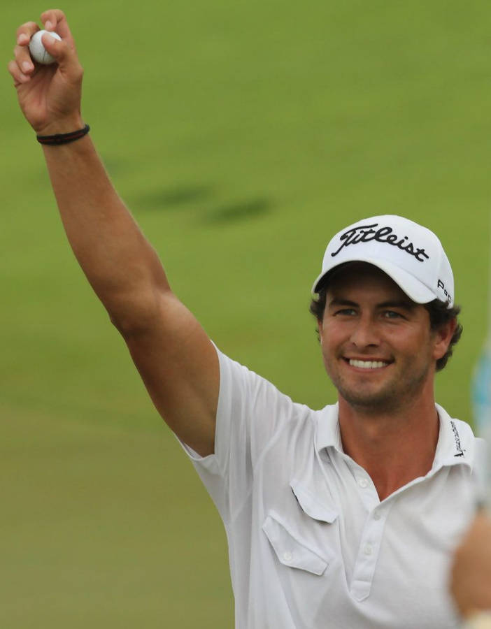 Adam Scott Winning Golf Ball Wallpaper