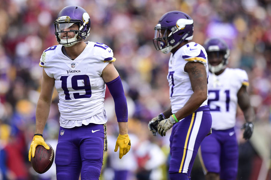 Adam Thielen Heated Game Wallpaper