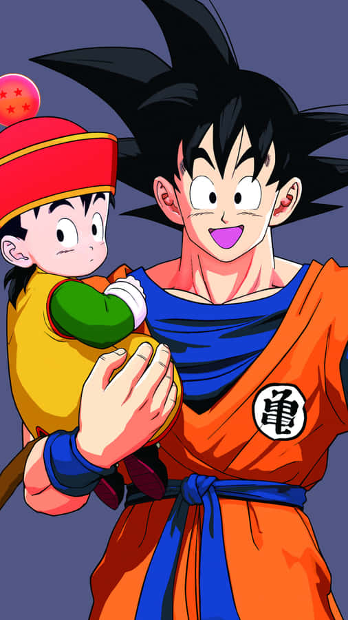 Add A Power-packed Punch To Your Smartphone With The Dragon Ball Iphone Wallpaper. Wallpaper