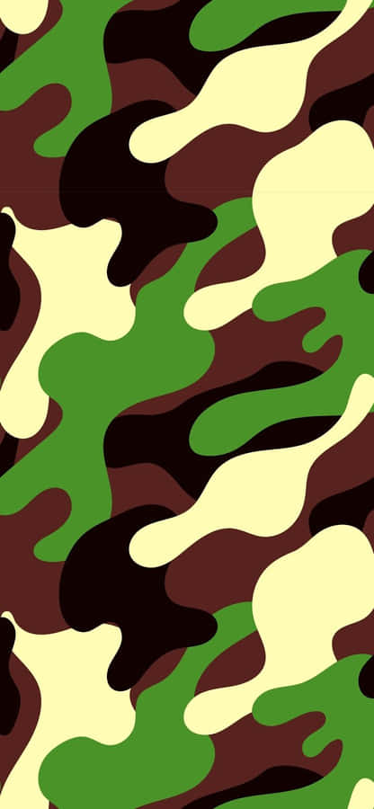 Add Some Style To Your Closet With Green Camo Wallpaper