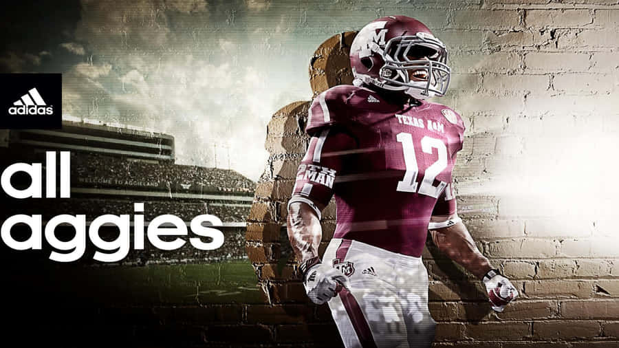 Adidas All Aggies Texas Am Poster Wallpaper