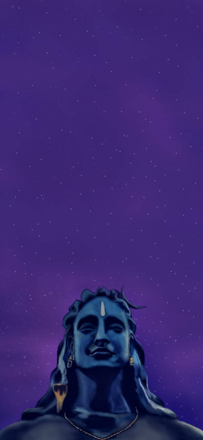 Adiyogi Shiva Illustration Wallpaper