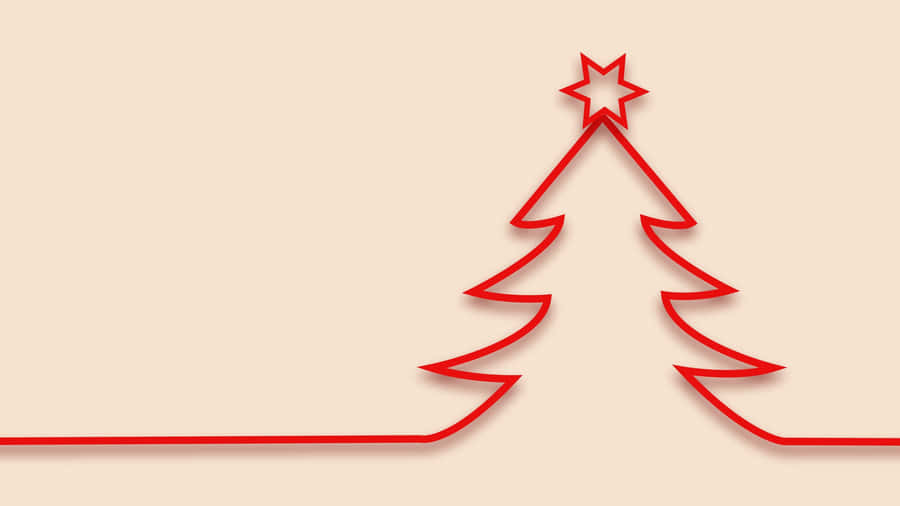 Adorable Christmas Scene With A Festive House And Snowy Hills Wallpaper