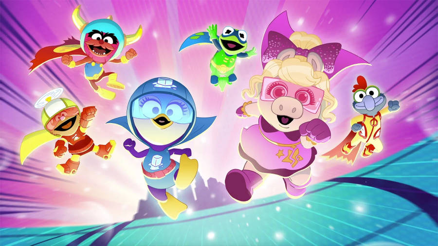 Adorable Muppet Babies Dressed As Superheroes Wallpaper