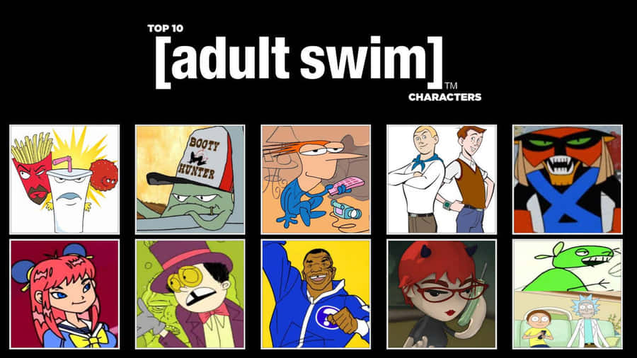 Adult Swim Photo Grid Wallpaper