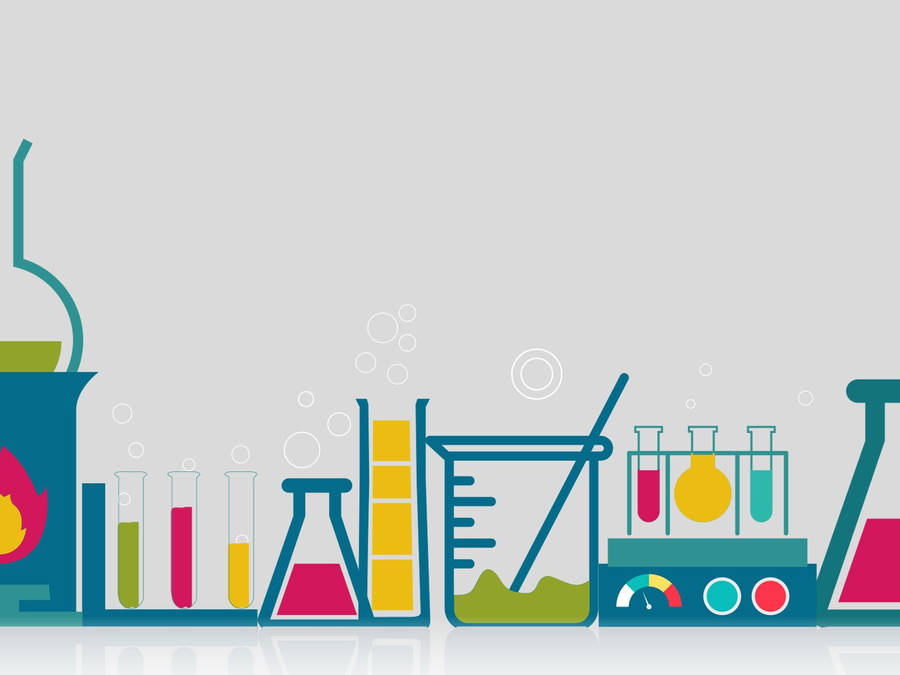 Advanced Chemistry Laboratory In Minimalist Design Wallpaper