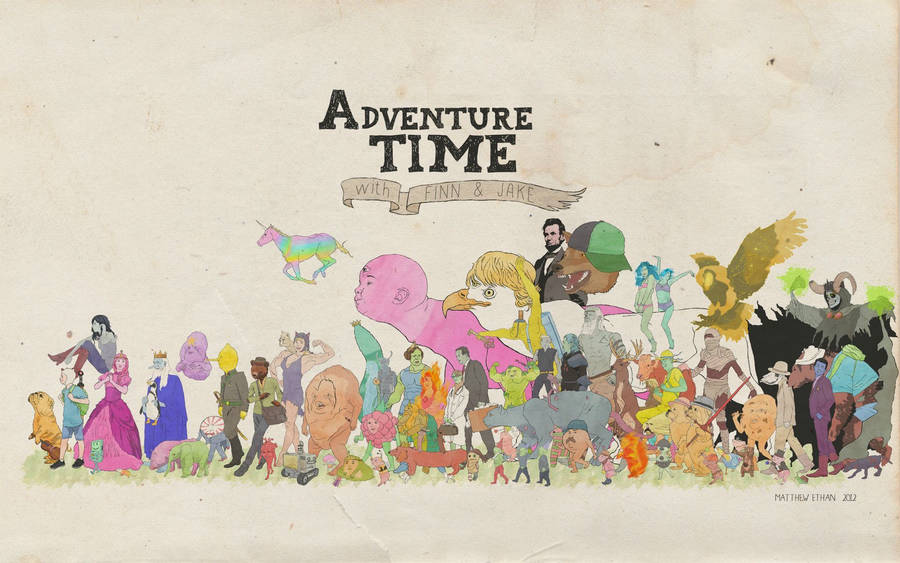 Adventure Time Digital Art Wallpaper