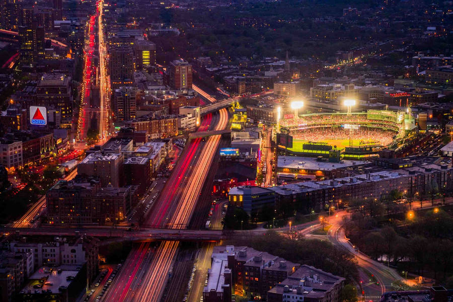 Aerial Shot In Boston Wallpaper