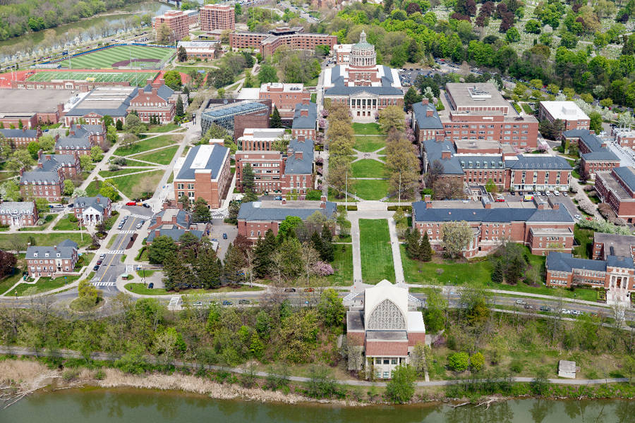 Aerial Shot University Of Rochester Campus Wallpaper