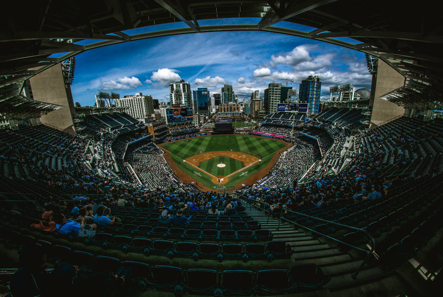 Aerial View Mlb Ballpark Stadium Wallpaper