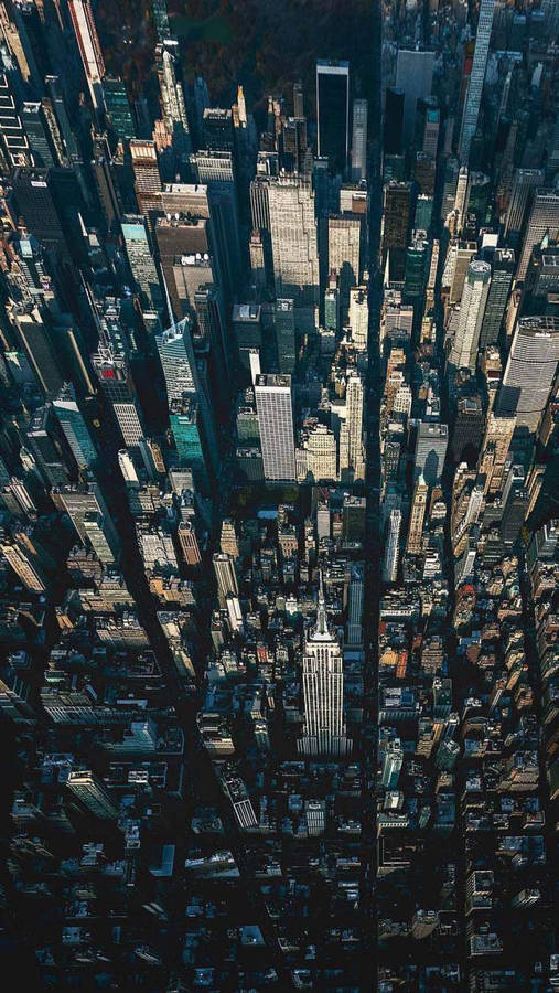 Aerial View Of New York Iphone Wallpaper