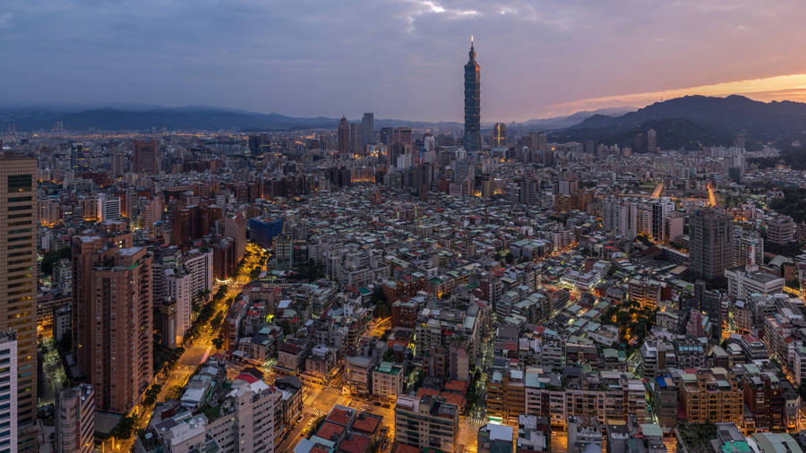 Aerial View Of Taiwan Wallpaper