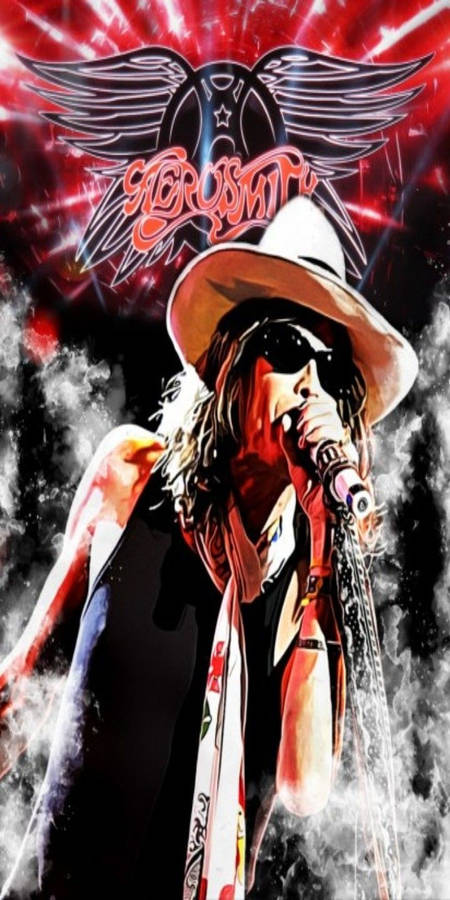 Aerosmith Rock Band Logo Steven Tyler Wallpaper