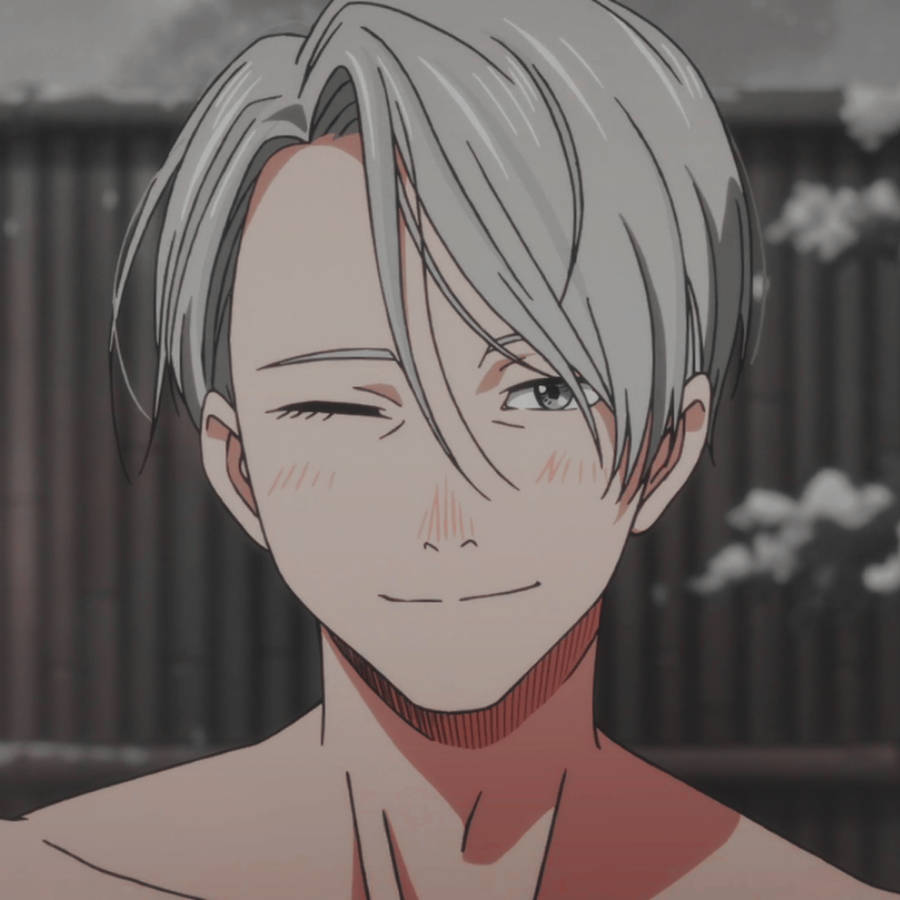 Aesthetic Anime Boy Icon Viktor Nikiforov Wallpaper