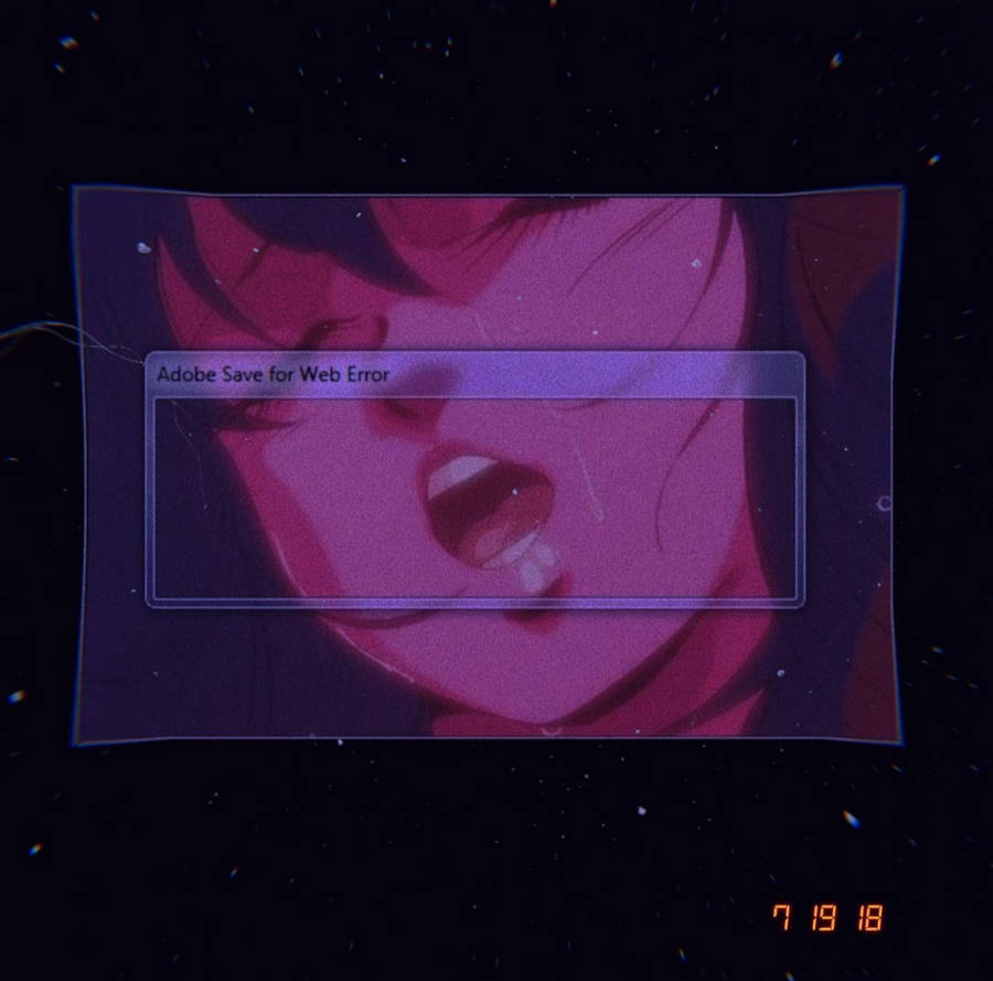 Aesthetic Anime Girl Grunge Pfp Wallpaper