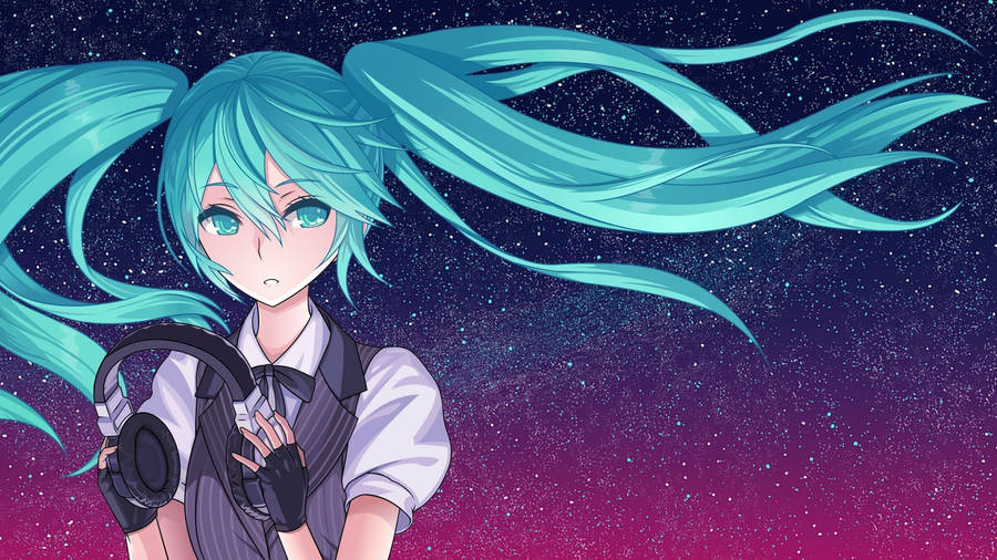 Aesthetic Anime Pfp Of Hatsune Miku Wallpaper