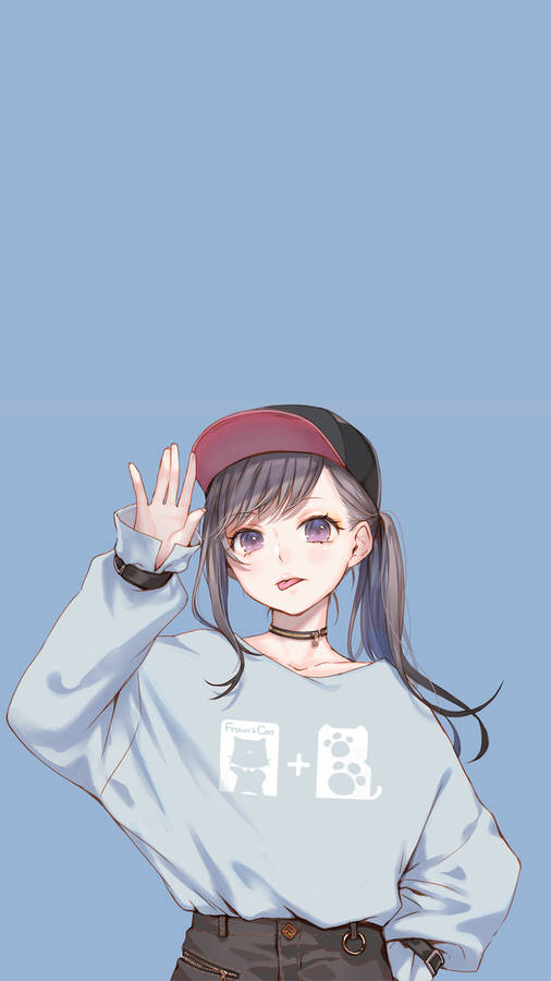 Aesthetic Anime Pfp Sporty Girl Wallpaper