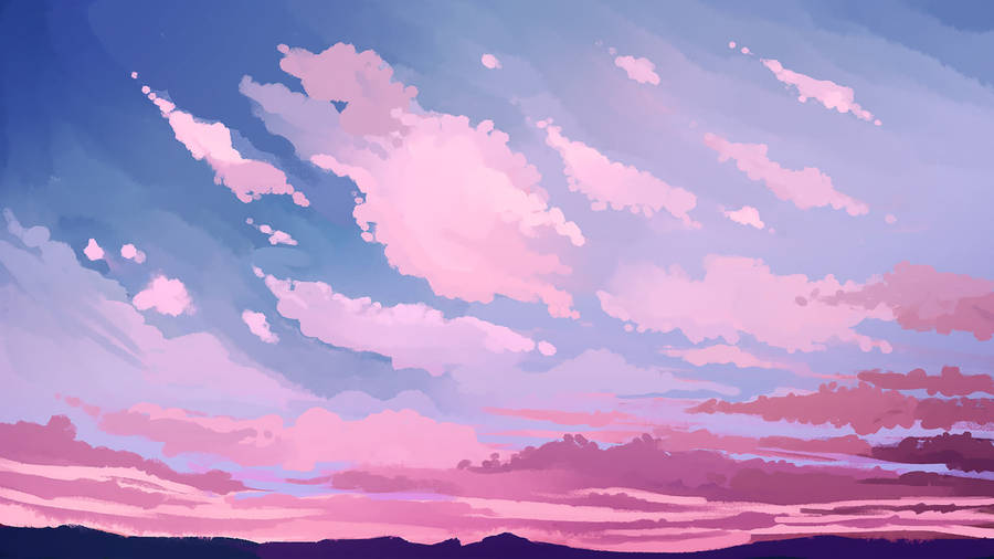 Aesthetic Art Lovely Sky Wallpaper