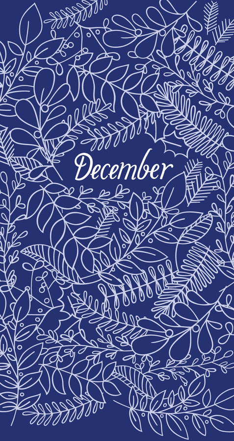 Aesthetic Blue December Wallpaper