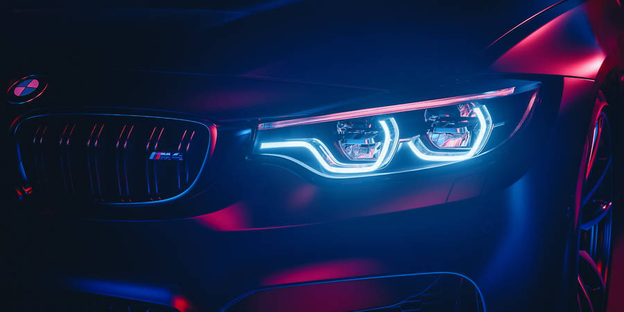 Aesthetic Bright Headlight Bmw Laptop Wallpaper