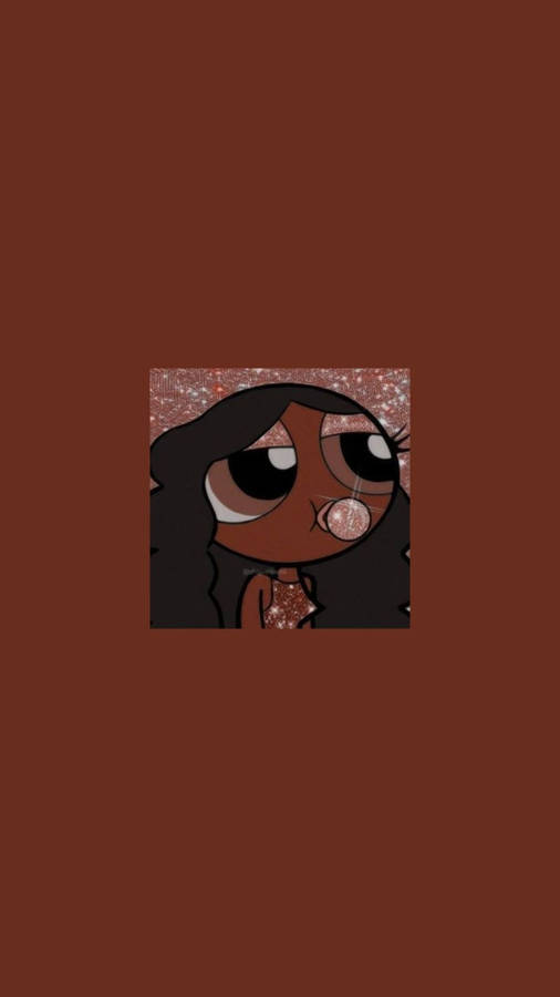 Aesthetic Brown Powerpuff Girls Baddie Pfp Wallpaper