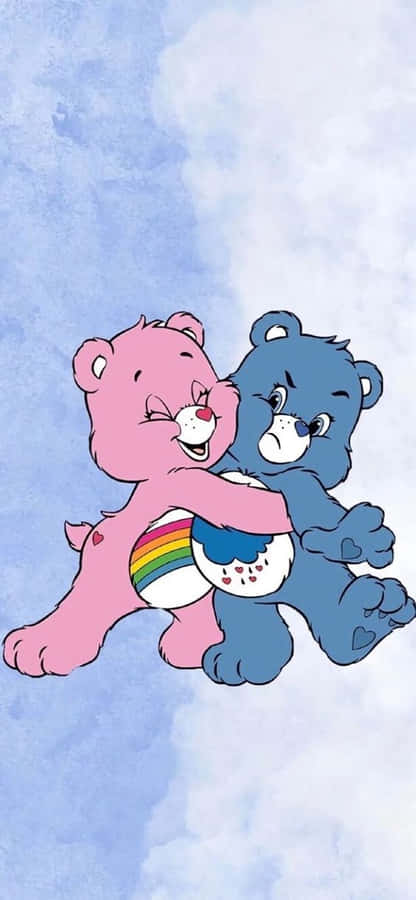 Aesthetic Care Bear Cheer Bear Grumpy Bear Hug Wallpaper