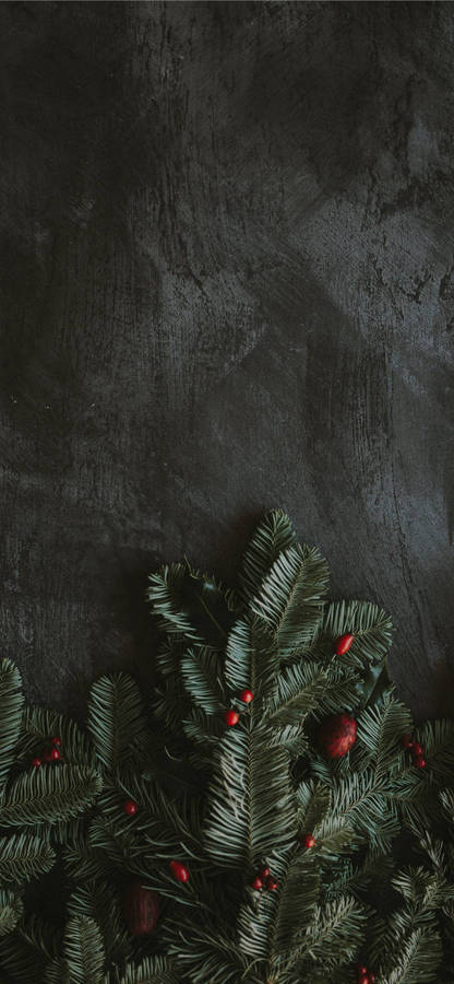 Aesthetic Christmas Iphone Features Wallpaper
