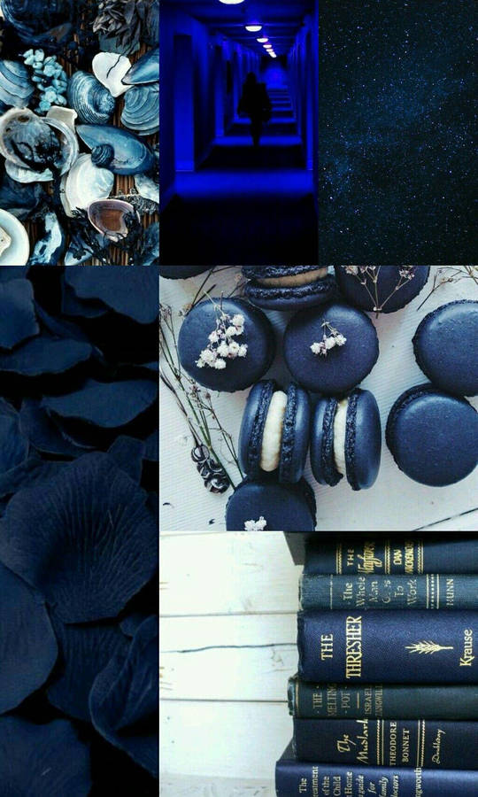 Aesthetic Collage Black Wallpaper