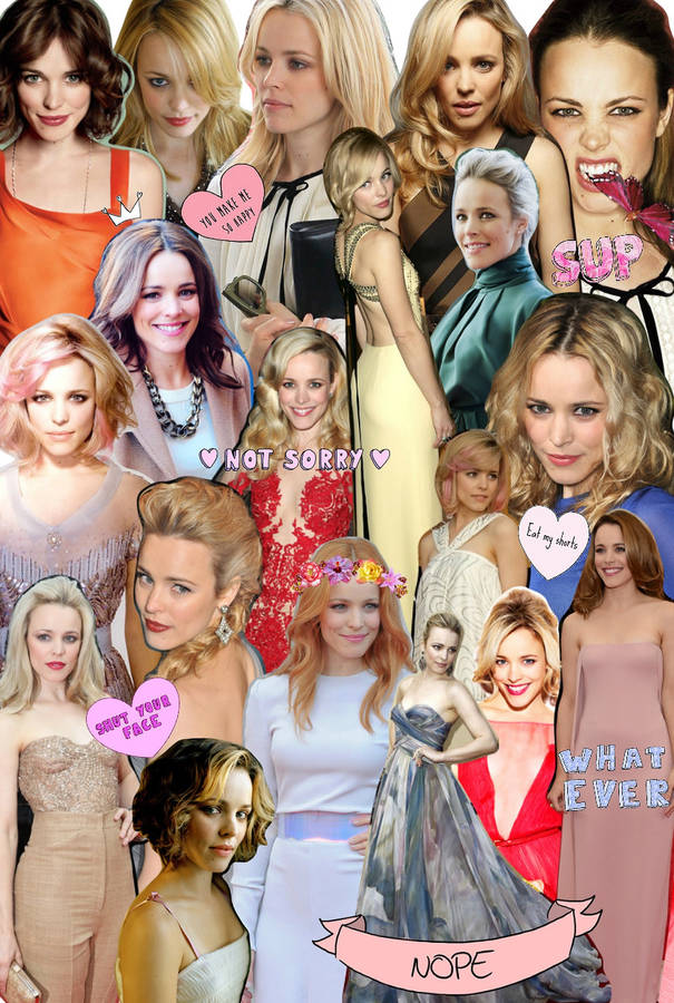 Aesthetic Collage Rachel Mcadams Wallpaper