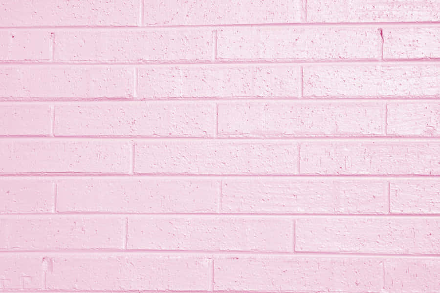 Aesthetic Computer Light Pink Bricks Wallpaper