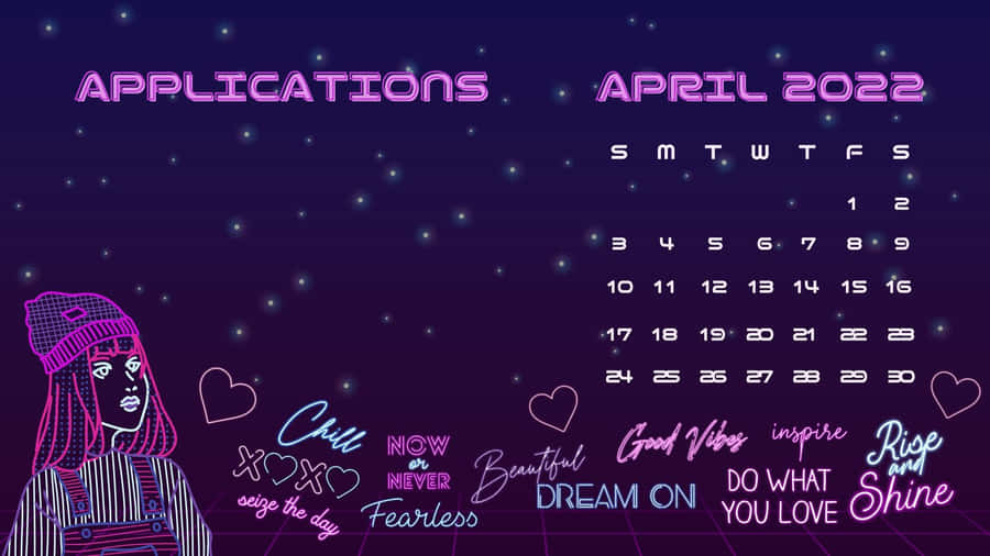 Aesthetic Desktop Of A Lovely Girl Wallpaper