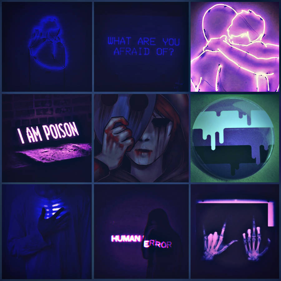 Aesthetic Eyeless Jack Collage Wallpaper