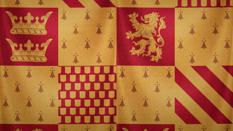 Aesthetic Harry Potter Gryffindor Fabric Wallpaper