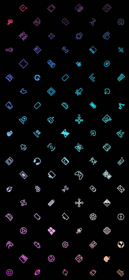 Aesthetic Icons Gaming Logo Hd Wallpaper