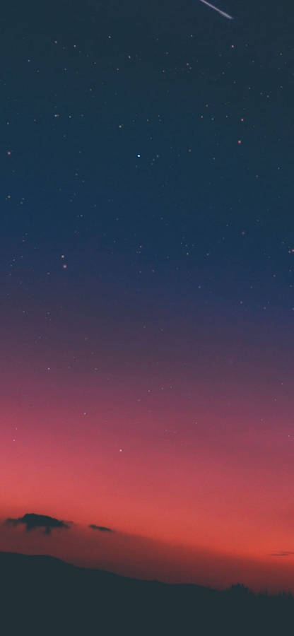 Aesthetic Iphone X Night Sky Sunset Wallpaper