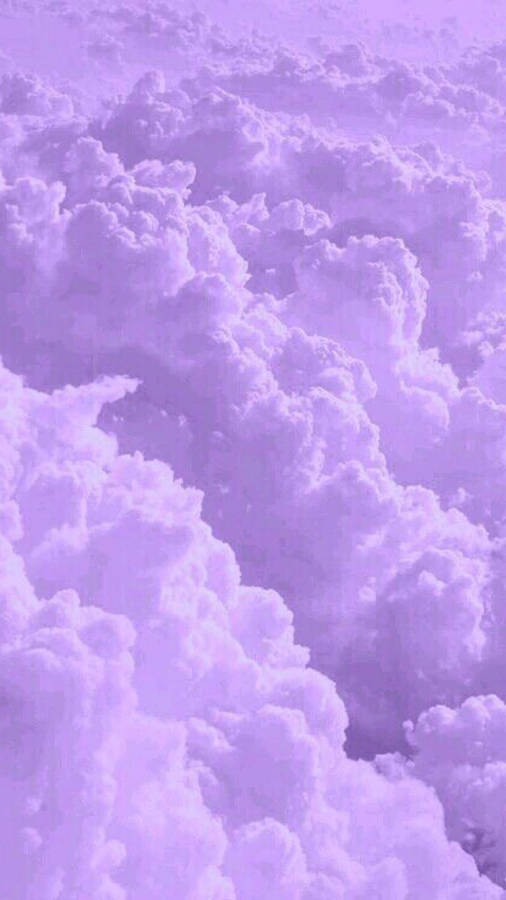 Aesthetic Lavender Clouds Wallpaper