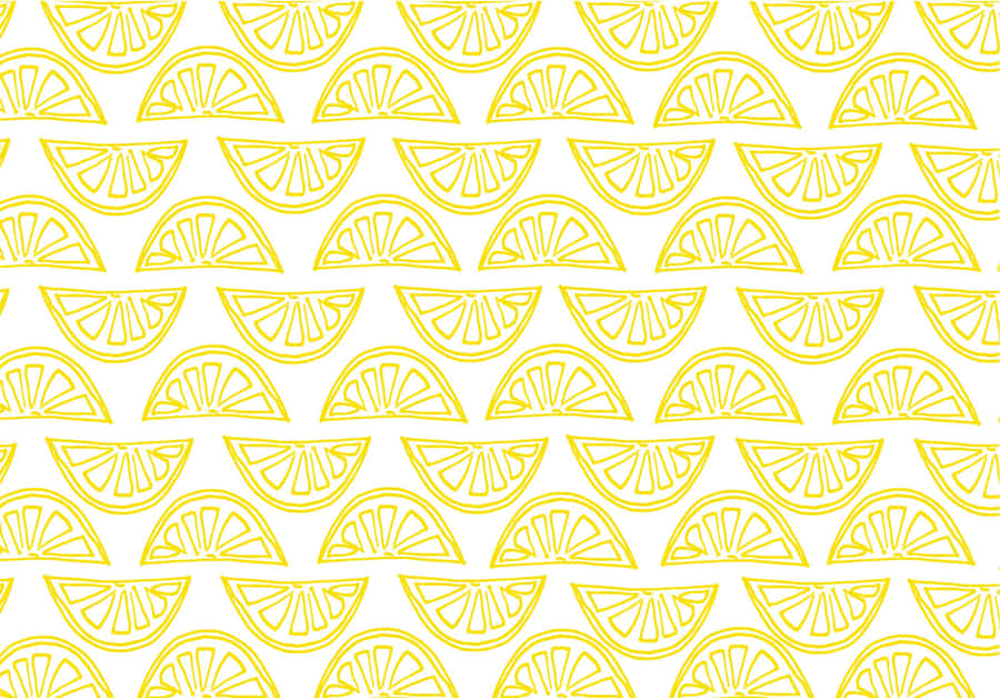 Aesthetic Lemon Drawing Wallpaper