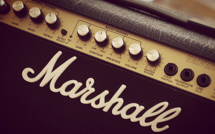 Aesthetic Marshall Guitar Amplifier Wallpaper