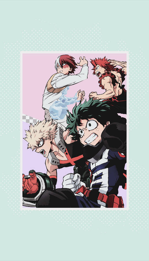 Aesthetic My Hero Academia Izuku Shoto Bakugo Kirishima Wallpaper