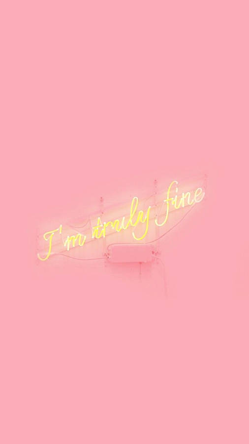 Aesthetic Peach Pink Truly Fine Wallpaper